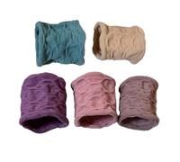 Bandes à cheveux - Accessoires élastiques pour les cheveux épais | 5pcs liens en caoutchouc durables avec adhérence douce, pas de conception de saccage pour l'usure toute la journée, parfait pour le s