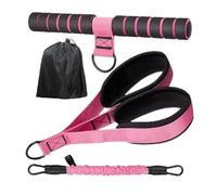 Bandes à résistance pour pieds avec poignées,27,2-13,6 kg Appareil d'exercice réglable - Bande De Résistance Avec Poignée Pour Gym Yoga Pilates Abdos - Yoga, Pilates, Abdos, Entraînement Sportif À Dom