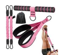 Bandes à résistance pour pieds avec poignées | 27,2-13,6 kg Appareil d'exercice réglable,Bande De Résistance Avec Poignée Pour Gym Yoga Pilates Abdos - Yoga, Pilates, Abdos, Entraînement Sportif À Dom
