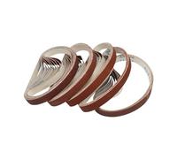 Bandes abrasives, 10 pièces bandes abrasives 40-1000 grains for ponceuse à bande meuleuse d'angle largeur 10-50mm(10PC P800,528 x 30mm)