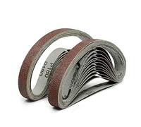 Bandes abrasives, 10pcs 10 * 330mm Bande de ponçage 40-320 Grit Courroie de meuleuse de ponceuse d'oxyde d'aluminium for le meulage de polissage YYDFPIIA (Grit : 10Pcs P40)(10Pcs P120)
