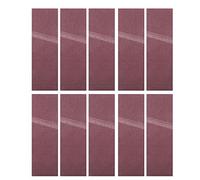 Bandes Abrasives 533x75mm, 10 Pièces, 40-180, 21x3 Pouces - Aluminium Oxyde, Polyvalentes pour Ponçage Bois et Métal (100# paquet de 10)