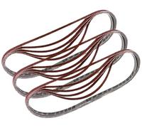 Bandes abrasives 9x533 mm rouge pour bois et métal Grain 80 (5 pcs) - MAKITA P-43278 (Lot de 3)