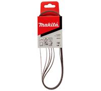 Bandes abrasives 9x533mm rouge pour bois métal grain 100 (5pcs) - MAKITA P-43284