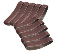 Bandes abrasives en résine de 25 x 330 mm, grain 120/320/600 pour travaux manuels, sculpture du cuir et du bois, compatibles avec mini ponceuses à bande (grain 600)