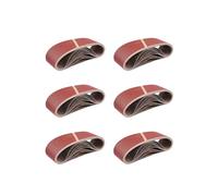 Bandes Abrasives en Tissu │ 25 pièces │ 75 x 533 mm │ Mixpack (5 x grain 40/60/80/120/180 chacun) │ pour ponceuses à bande │ Papier Abrasif │ Ensemble de Bandes Abrasives