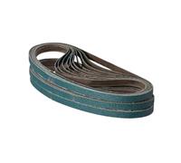 Bandes abrasives en tissu Polyester 30 pièces 9x533mm, bande Abrasive en alumine fondue et zircone for l'ébavurage et le meulage(60)