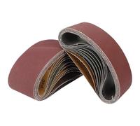 Bandes abrasives for ponceuse et outils rotatifs Dremel 10 pcs 100x610mm grain 40-320 marron