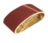 Bandes abrasives, papier abrasif, Lot de 10 bandes abrasives 75 x 457 mm, grain 40 à 1000, en oxyde d'aluminium, for le polissage des métaux et meulage du bois(10pcs 400 Grit)