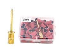 Bandes abrasives pour perceuse 80 120 180 240 grains colorés épais et fins pour mandrin de manucure