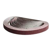 Bandes abrasives pour ponceuse à bande, 10 pièces/ensemble 760 * 40mm 120-240 grains bois métal doux polissage papier abrasif bandes abrasives for outil(180#)