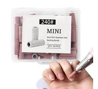 Bandes Abrasives pour Ponceuse à Ongles 50 Pièces Kit Manucure Compact avec