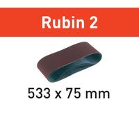 Bandes abrasives Rubin 2 533 x 75 mm pour bois FESTOOL