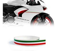 Bandes Adhésives de Course pour Motos, Italie Couleurs, 7,5 mm x 1,5 mt, Transparent.