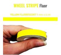 4R Quattroerre.it Bandes Wheel Stripes Fluorescents pour les Jantes des Motos, Jaune, 9 mm x 6 mt