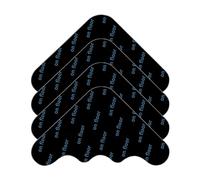 Bandes adhésives double face lavables et réutilisables, bandes adhésives et coussinets antidérapants, tapis antidérapants avec poignées d'angle, adhésif double face pour garder les coins plats, garder