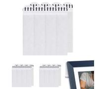 Bandes adhésives pour affiches : languettes murales résistantes à suspendre sans clous | 12 paires de bandes pour accrocher des tableaux pour cadres, supports de suspension d'œuvres d'art, supports