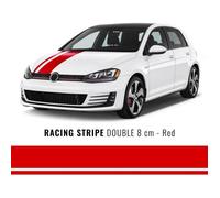 Bandes Adhésives - Stripes - Rouge - 8 Cm X 5 Mt - Résistantes Aux Agents Atmosphériques - Look Sportif