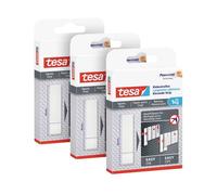 tesa Powerstrips Languettes Adhésives pour Papier Peint et Plâtre - Recharges pour Clou Adhésif tesa - Adhérence de 1,0kg/Clou - S'enlève sans Traces - Lot de 3