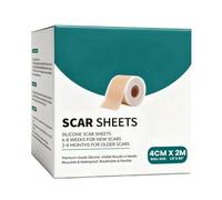 Bandes anti-cicatrices en silicone - Autocollantes, respirantes et réutilisables, 5,3 cm, mélange doux avec une stabilité ferme, aide à l'entretien, accessoires ménagers pour la section C, le ventre