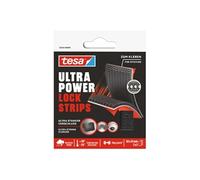 Bandes Auto-Agrippantes de Fixation Ultra Power Lock - Lot de 2, Noir