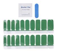 Bandes Autocollantes De Vernis À Ongles De Couleur Pure, 20 Pièces, Décoration Complète