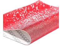 Bandes autocollantes en strass cristal, Ruban Strass Cristal Auto-Adhésif 1 Yard Multicolore 0,4-3 cm(Red,15rows(3cm))