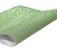 Bandes autocollantes en strass cristal, Ruban Strass Cristal Auto-Adhésif 1 Yard Multicolore 0,4-3 cm(Light Green,12rows(2.5cm))