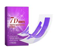 Bandes blanchissantes pour les dents, Bandes de blanchiment pourpre, Bande Blanchiment Dentaire Violet 7 traitements, Bandes dentaires violettes pour blanchir les dents (1Pack)