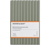 Bandes brise-vue - WB - Lot de 10 - 19 cm x 0,8 cm - 10 clips -Gris pierre