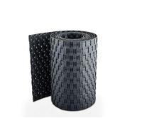 Bandes brise-vue en rotin, rouleau, protection, bâche, anthracite, noir, blanc, marron, vert, nombreuses couleurs, 255 x 19 cm, pour clôture à double fil RD03 - Anthrazit