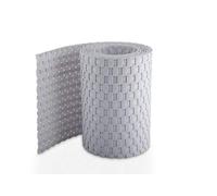 Bandes brise-vue en rotin, rouleau, protection, bâche, anthracite, noir, blanc, marron, vert, nombreuses couleurs, 255 x 19 cm, pour clôture à double fil RD07 Weiß