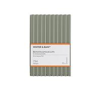 Bandes brise-vue - WB - Lot de 10 - 19 cm x 0,8 cm - 10 clips -Gris pierre