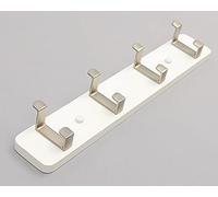 bandes Command, Organisateur de crochet porte-manteau, vis, montage mural(White,4 Hooks)