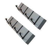 bandes Command, Porte-manteaux, porte-clés pivotant, gris, 40 cm(Gris)