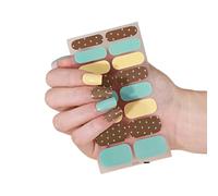 Bandes d ' ongles à application simple, enveloppes de vernis résistantes éclats, autocollants de séchage non requis pour une utilisation à la maison ou en salon, autocollants Unguis de lumière durée