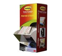 Bandes d'affiches 3M Command 2-2/16"""""""" x 3/4"""""""" 4 bandes par paquet Bo te de 25 paquets