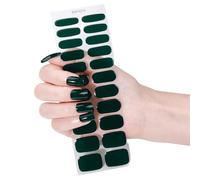 Bandes D'autocollants Pour Ongles En Gel 22 Pièces Application Sans Effort Sans Lumière UV Nécessaire Idéales Pour Les Femmes Et Les Filles Occupées Nail Art Facile
