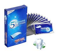 Bandes de blanchiment des dents, force professionnelle, 28 bandes/14 traitements, bandes de blanchiment des dents efficaces et rapides, sensibilité réduite, élimine les taches de tabac/café/thé