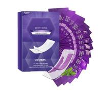 Bandes de blanchiment des dents jaunes, bandes de blanchiment sensibles des dents, taches de dents de dissolvant efficacement, douceur et sûre, forte adhésion, adaptée à tous les types (28pcs)