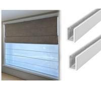 Bandes De Blocage De La Lumière En Alliage D'aluminium Pour Stores Roulants Bloquant Les Écarts De Lumière,Stores De Fenêtre,Rails Latéraux,Chambre À Coucher,Salle De Bain,Salon C2pcs,W4×H55cm