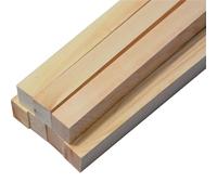 Bandes de bois inachevées, longueur 200mm, barre carrée en bois de Balsa, bandes for modèle de bateau d'avion, bricolage, 25 pièces(200x7x7mm)