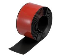 Bandes de bordure autocollantes for moquette, 3 mètres, largeur 4 cm, 7,6 cm, for revêtement de sol et garniture de porte(Black,300x7.6x0.4cm)
