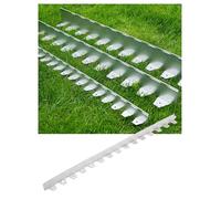 Bandes de bordure de jardin en acier inoxydable, bandes épaisses de bordure de pelouse, séparateurs de paysage, antirouille et durable, peuvent être directement insérées pour une installation sans