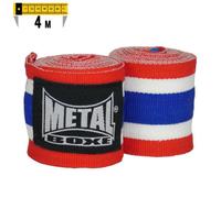 Bandes de boxe Metal Boxe - rouge/blanc/bleu - 4 m 4M
