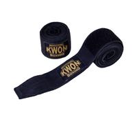 Bandes de boxe non-élastique Kwon Professional Boxing Noir 350 cm