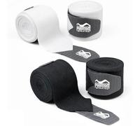 Phantom Athletics Phantom Lot de Bandages de Boxe - Blanc/Noir Adulte Unisexe, Impact-Set, 250 cm