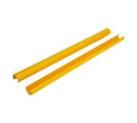 Bandes de calandre avant de 36 cm en forme de V pour BMW E60 E65 E66 - Décoration colorée - Matériau ABS - Modernisation élégante du véhicule (jaune)
