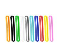 Bandes de caoutchouc en Silicone colorées de 3 pouces, 10 pièces, bandes d'emballage élastiques for billets, tirelire, cartes
