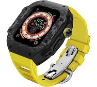 Bandes de caoutchoucs de montre à carbone en fibre de choc en fibre de carbone , pour la série Ultra 49 mm , hommes STRAPE DE REMPLACPLACE DE REMPLACITION D'ALLIE D'ALLIAGE DE TITANIUM